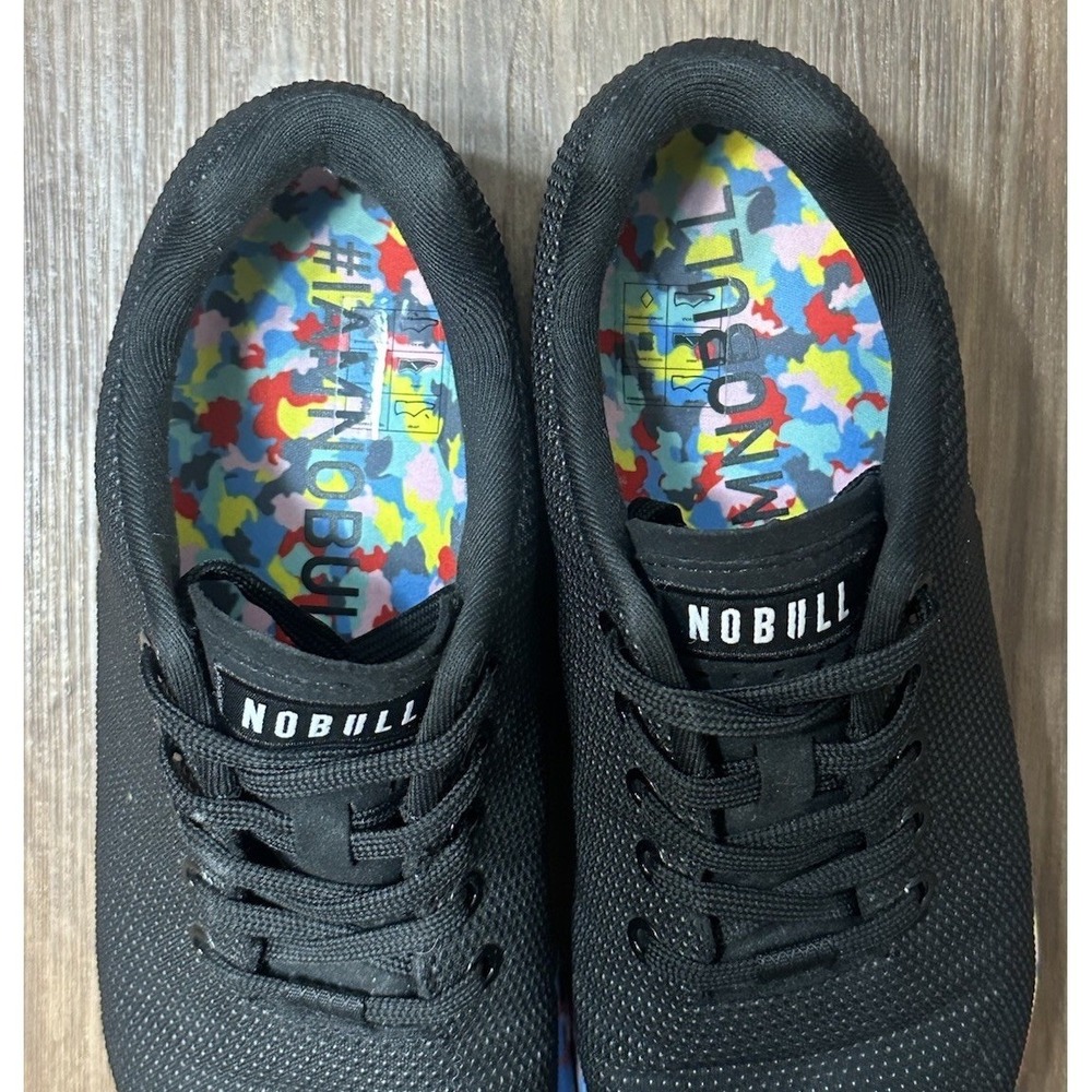 NOBULL Superfabric Black Wild Crosstraining Shoe Women's Sz 9.5 Men's Sz 8 - Picture 7 of 10